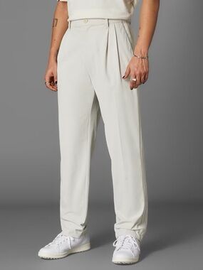 adidas Golf Beige Pleated TWISTKNIT PLEATED PANTS for Men